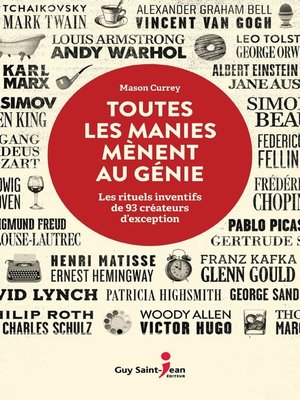 cover image of Toutes les manies mènent au génie